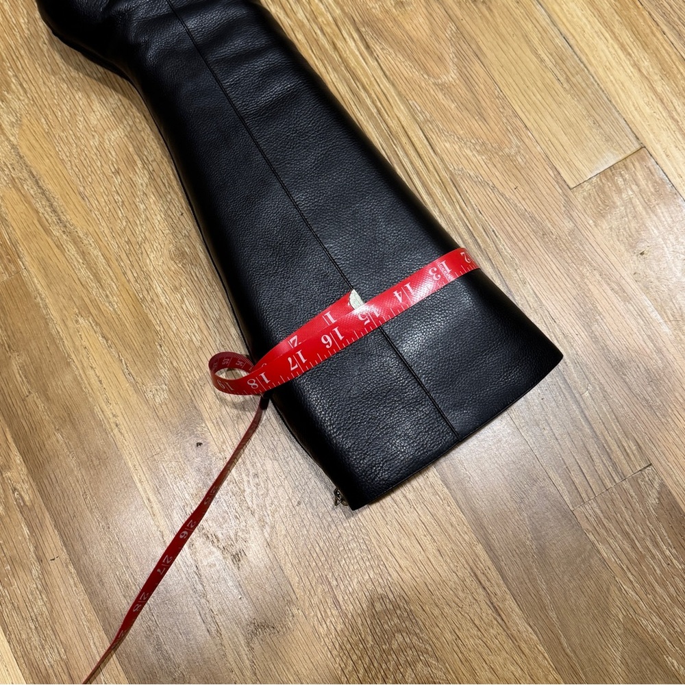 Jimmy Choo Tall Black Leather Over-the-Knee Boots - Picture 12 of 13
